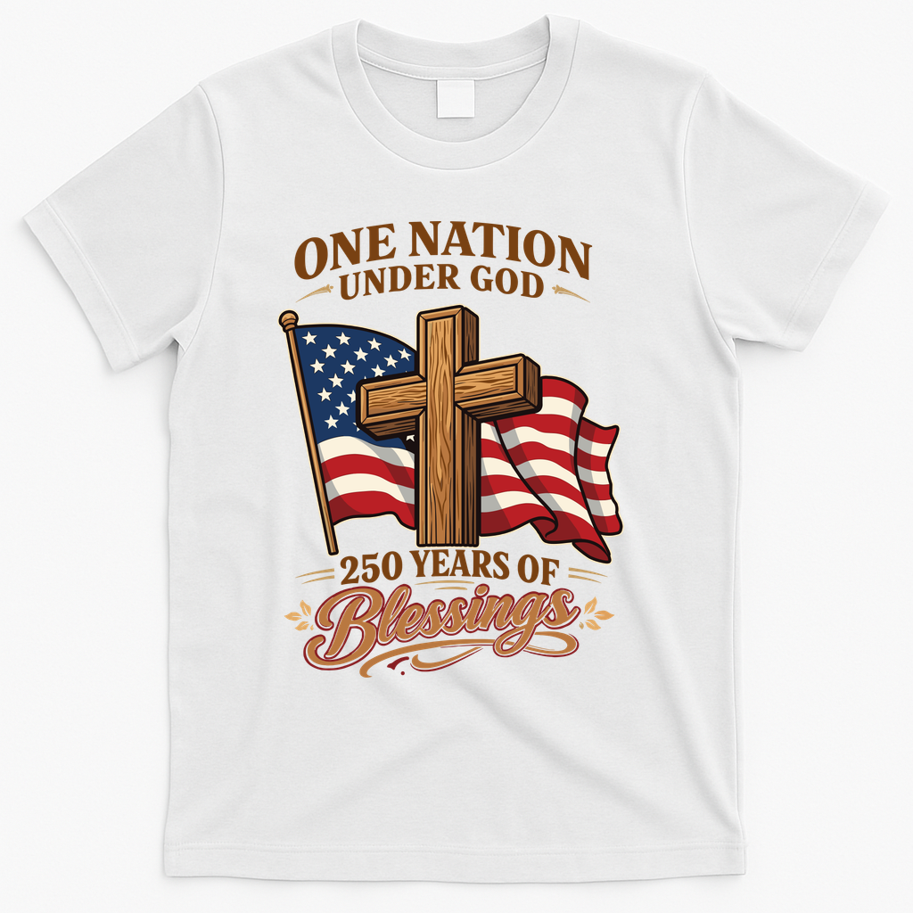 One Nation Under God 250 Years Of Blessings USA America product image 1