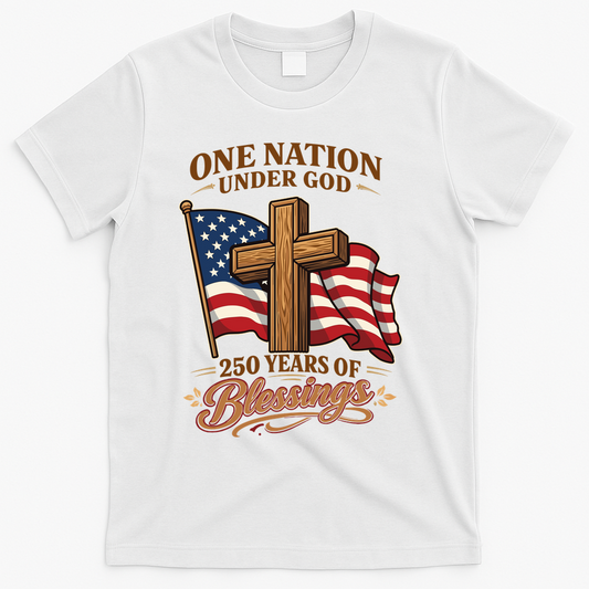 One Nation Under God 250 Years Of Blessings USA America product image 1