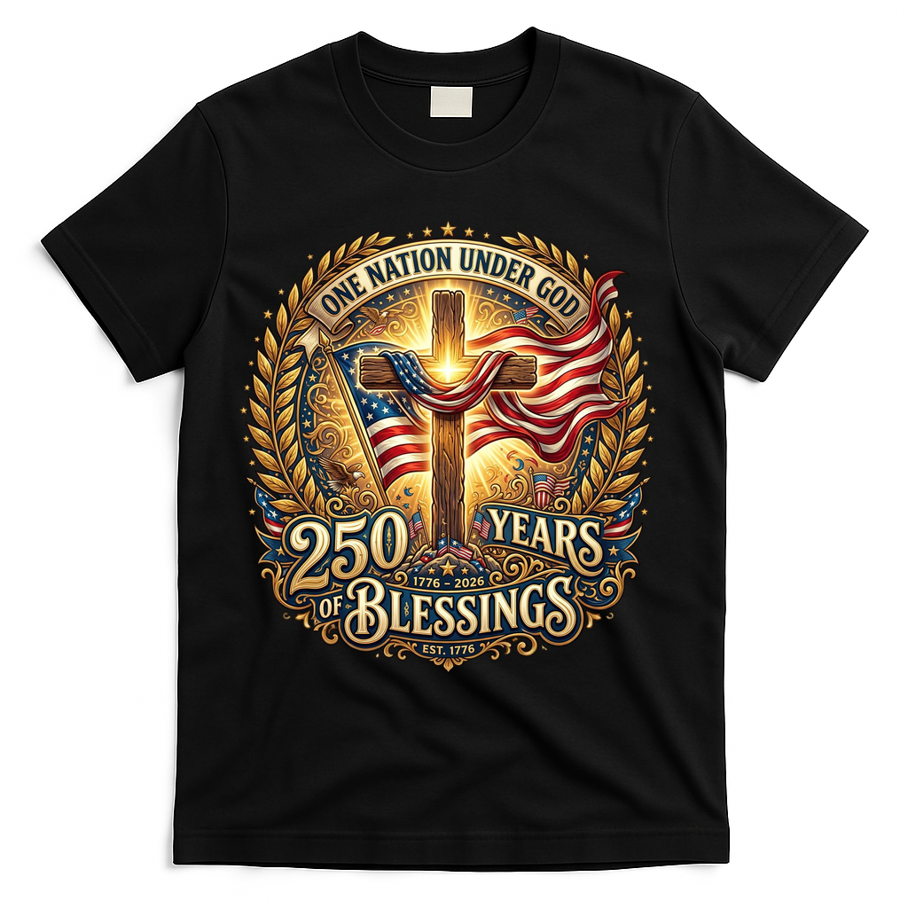 One Nation Under God 250 Years Of Blessings EST 1776 product image 2