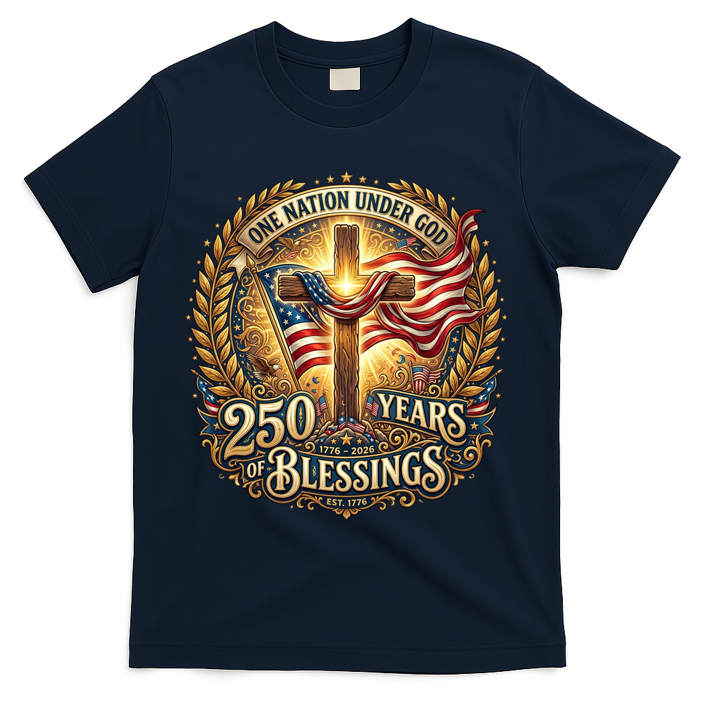 One Nation Under God 250 Years Of Blessings EST 1776 product image 3