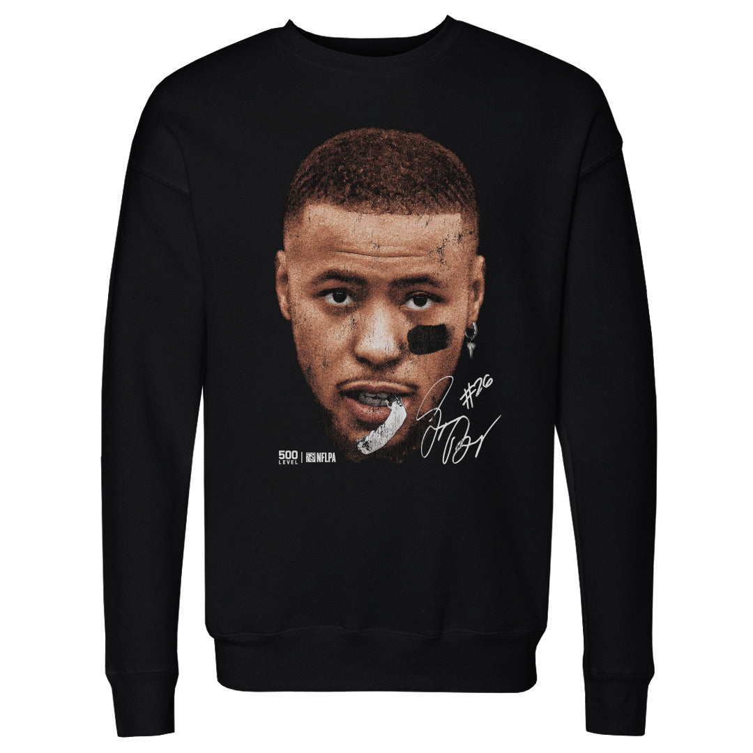 Saquon Barkley Philadelphia Vintage Head WHT Mens Crewneck product image 1