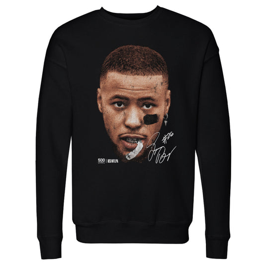 Saquon Barkley Philadelphia Vintage Head WHT Mens Crewneck product image 1
