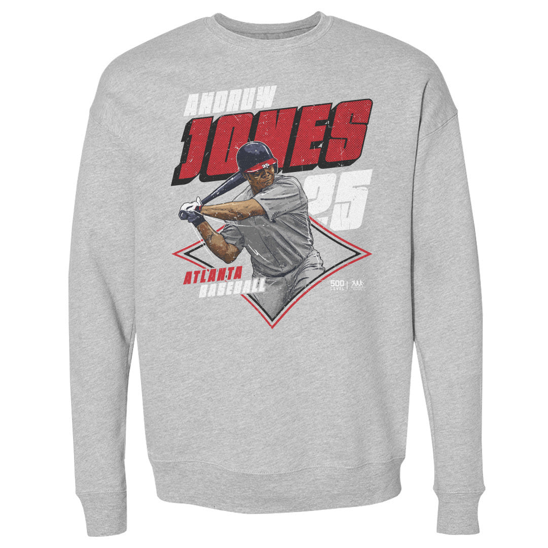 Andruw Jones Atlanta Diamond WHT Mens Crewneck Sweatshirt product image 1