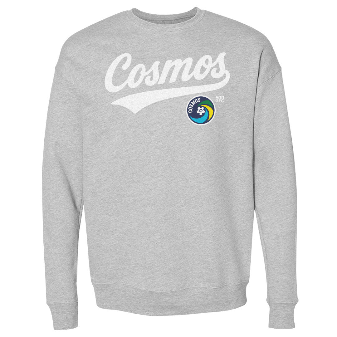New York Cosmos Script WHT Mens Crewneck Sweatshirt 500 product image 2