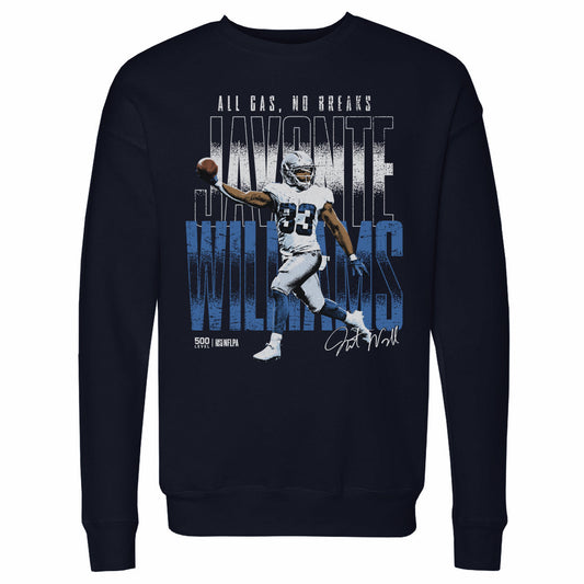 Javonte Williams Dallas All Gas No Breaks WHT Mens Crewneck product image 1