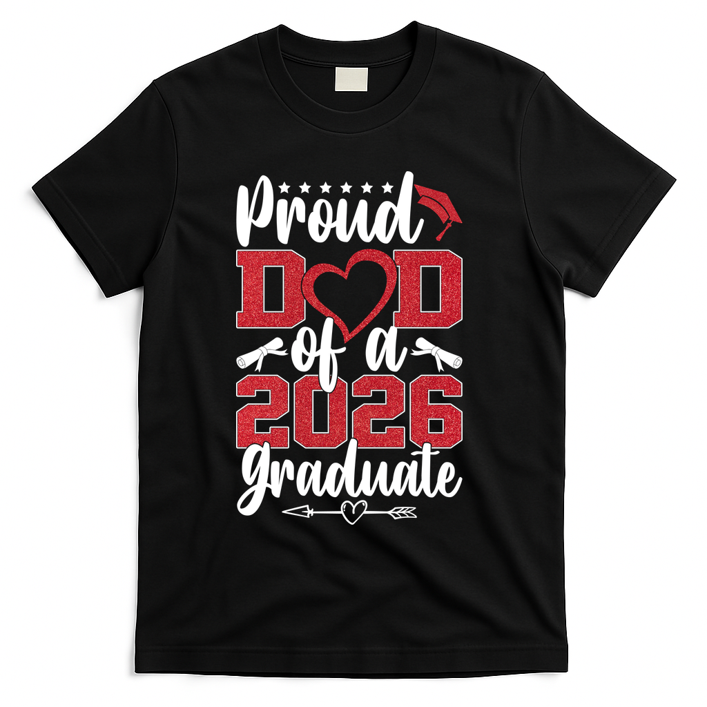 Proud Dad Of A Graduate Senior Class Of 2026 T-Shirt product image 2