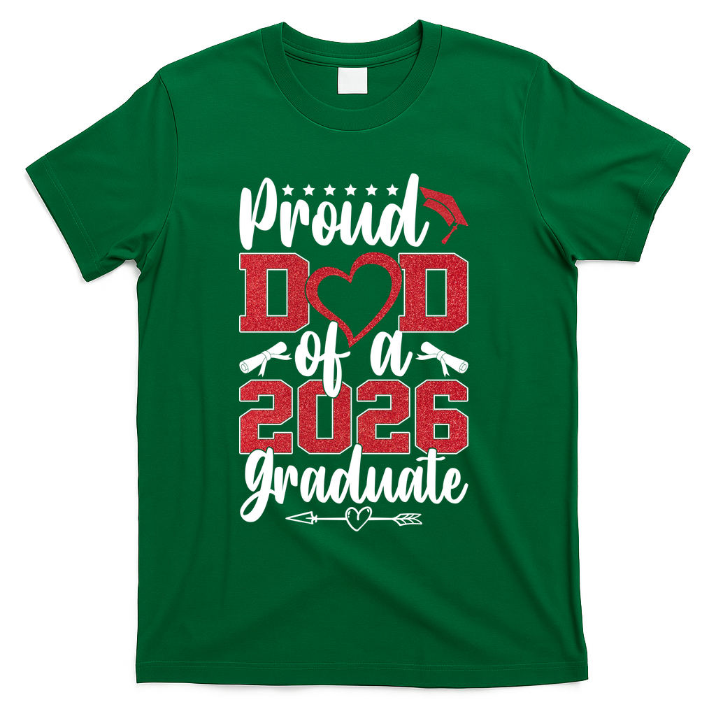 Proud Dad Of A Graduate Senior Class Of 2026 T-Shirt product image 4