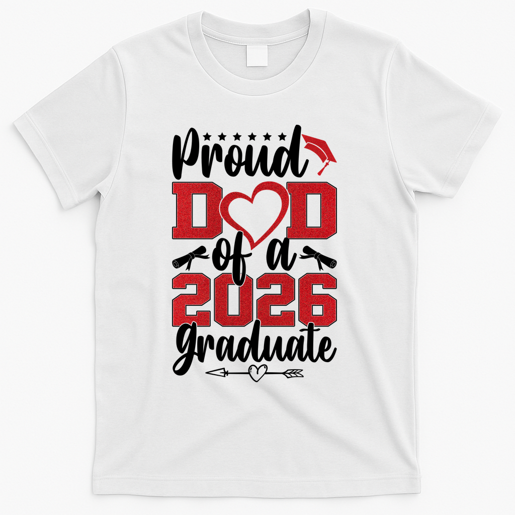 Proud Dad Of A Graduate Senior Class Of 2026 T-Shirt product image 1