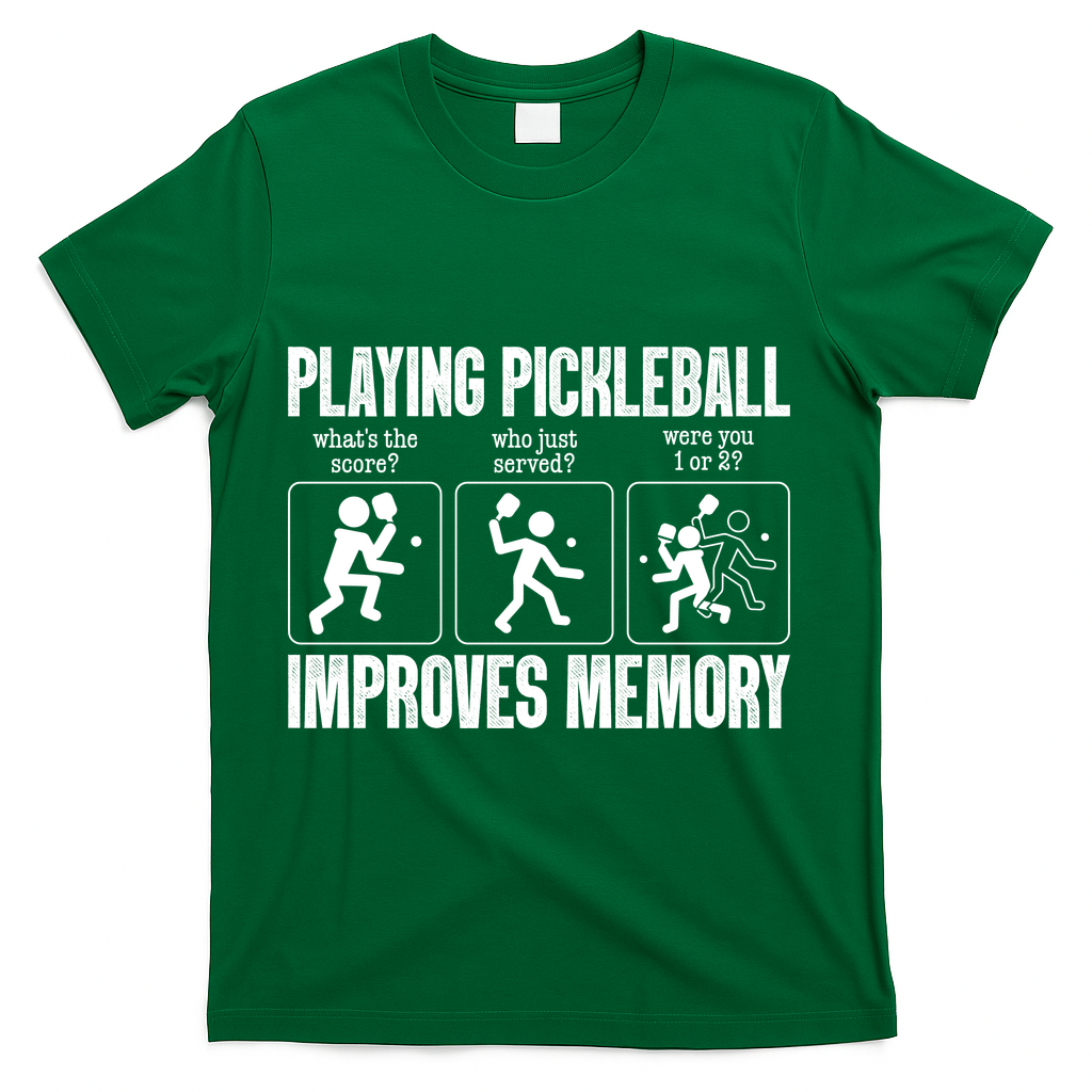 Playing Pickleball Improves Memory T-Shirt product image 4