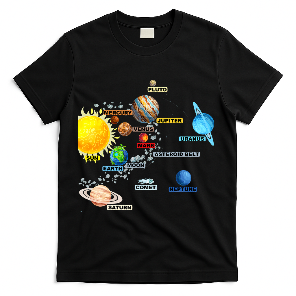 Planets Space Constellation Milky Way T-Shirt product image 2