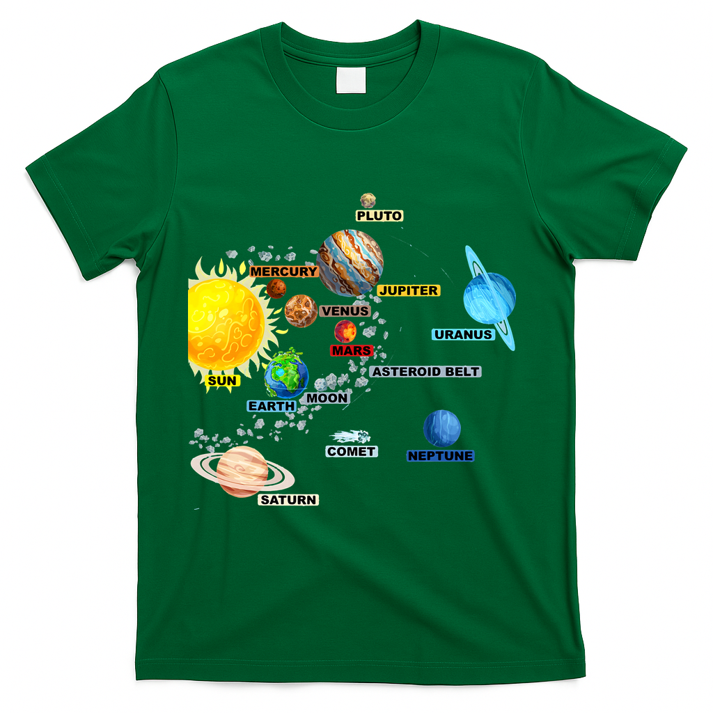 Planets Space Constellation Milky Way T-Shirt product image 4