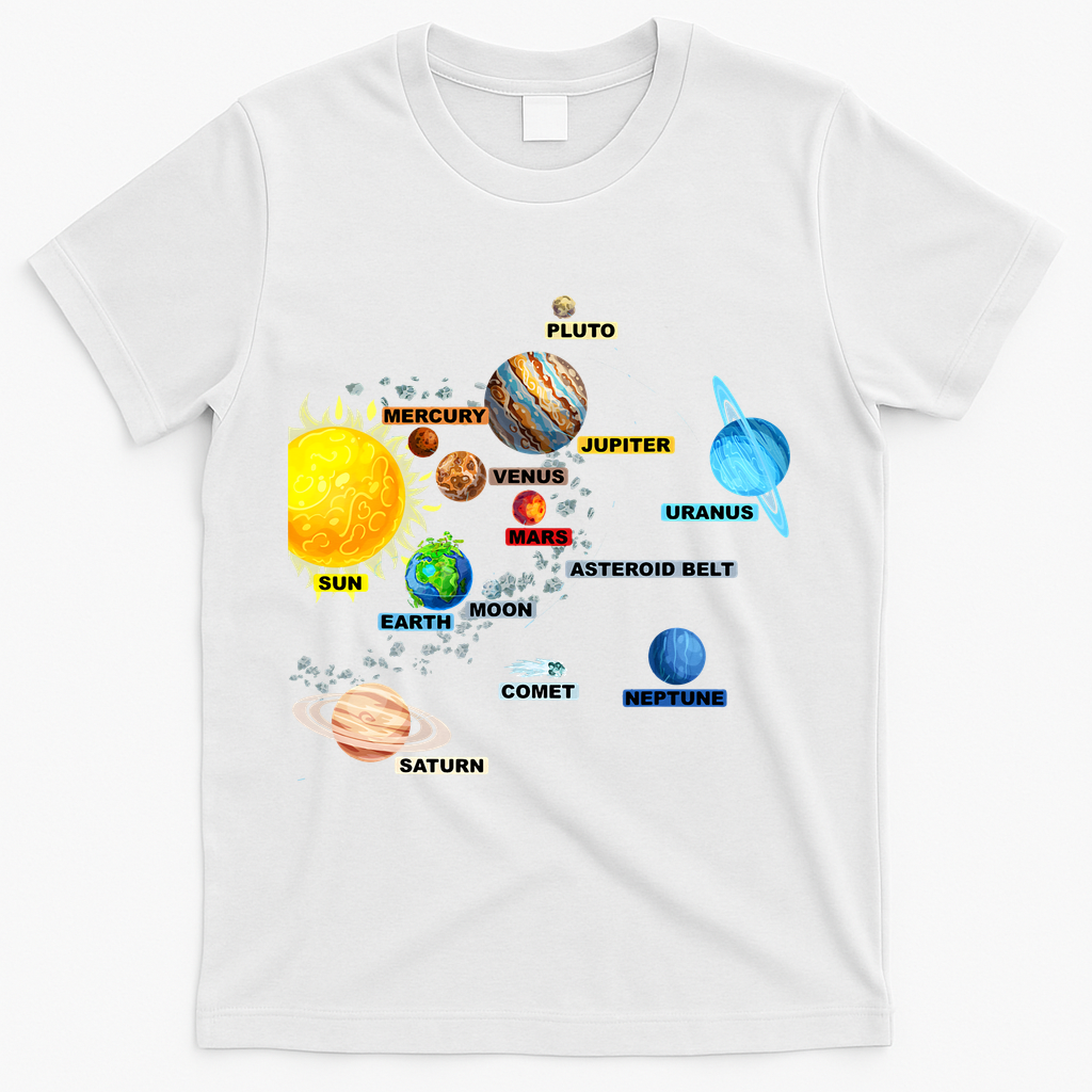 Planets Space Constellation Milky Way T-Shirt product image 1