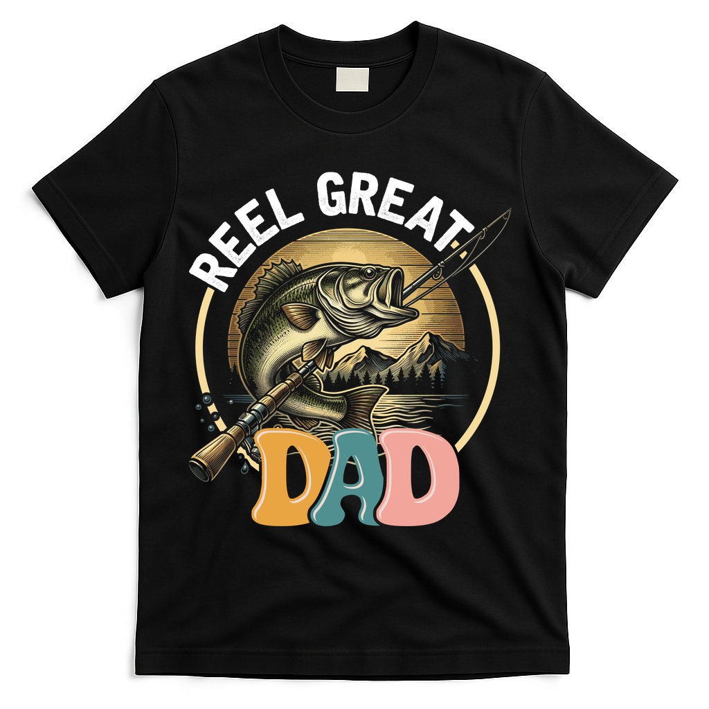 Reel Great Dad Fishing T-Shirt product image 2