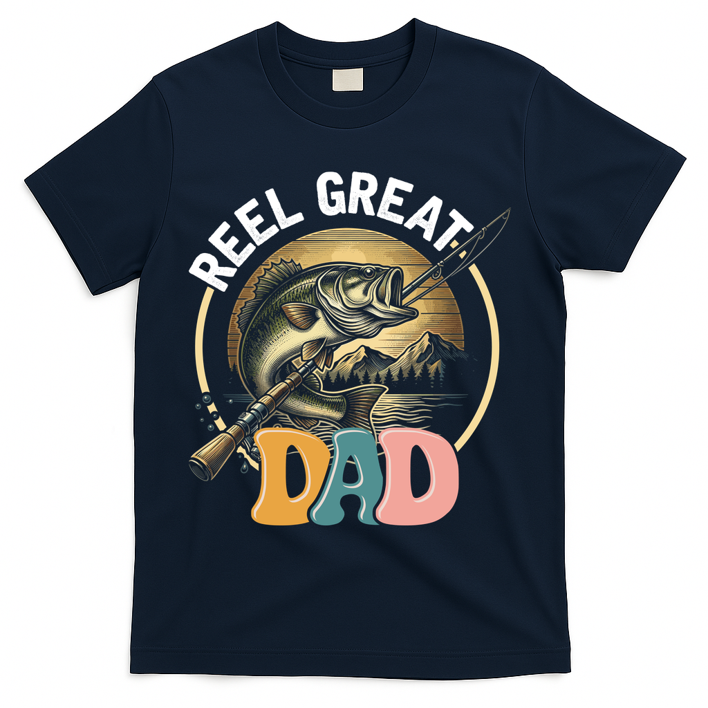 Reel Great Dad Fishing T-Shirt product image 3