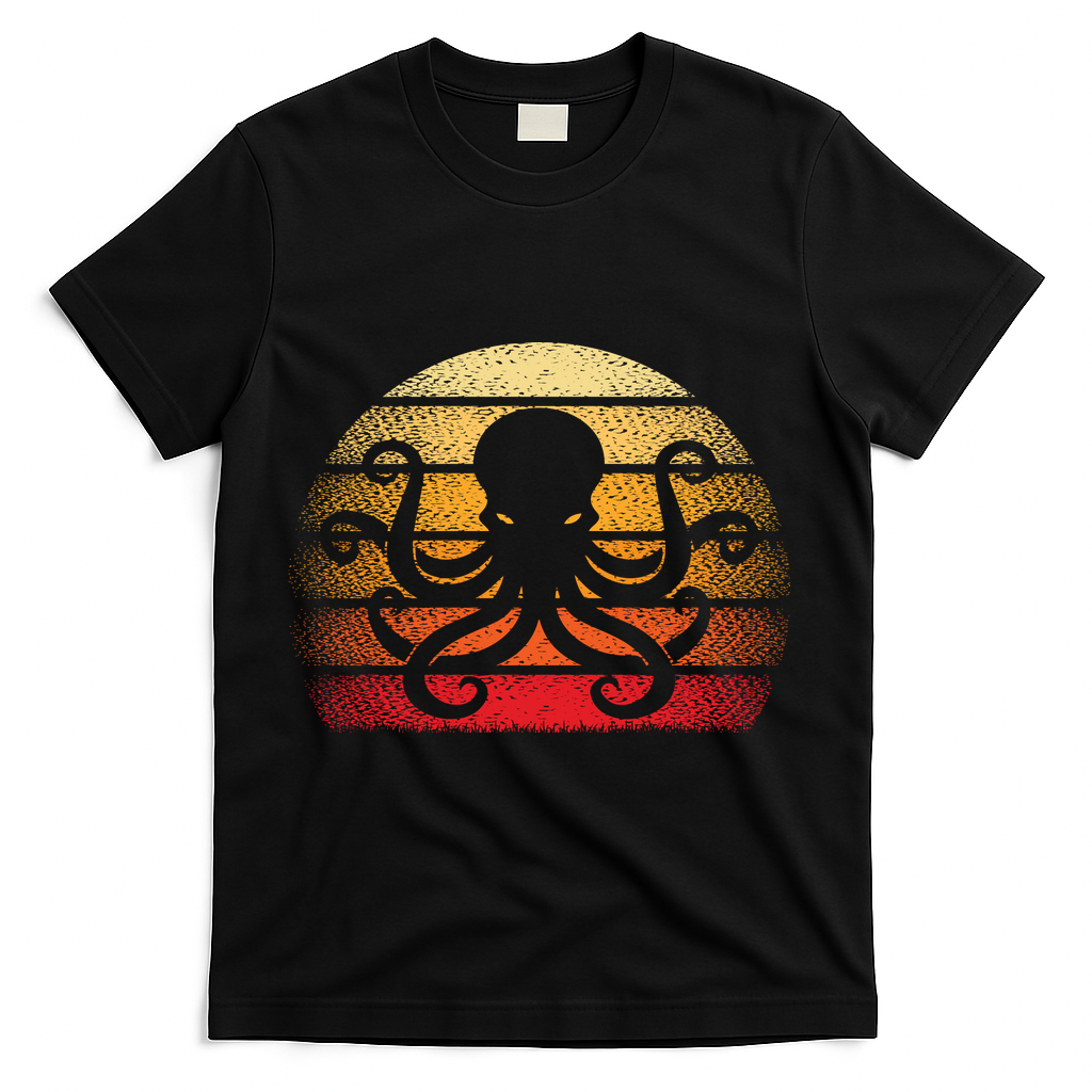 Retro Octopus Vintage T-Shirt product image 2