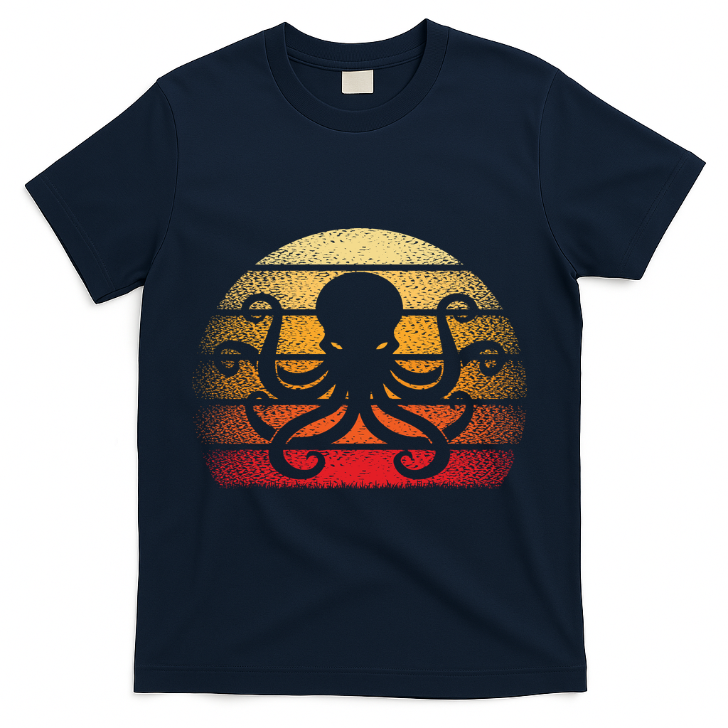 Retro Octopus Vintage T-Shirt product image 3