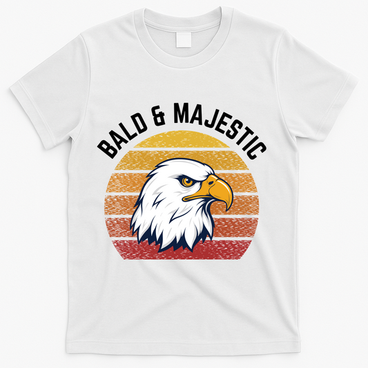 Sexy Bald Guy & Majestic Husband Dad Joke T-Shirt product image 1