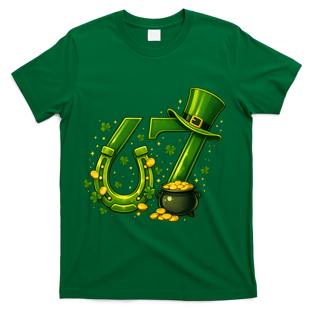 Six Seven 67 St Patricks Day Funny Saint Paddy's 6-7 T-Shirt product image 4