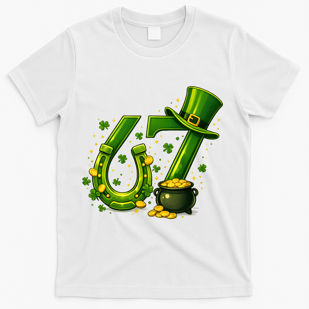 Six Seven 67 St Patricks Day Funny Saint Paddy's 6-7 T-Shirt product image 1