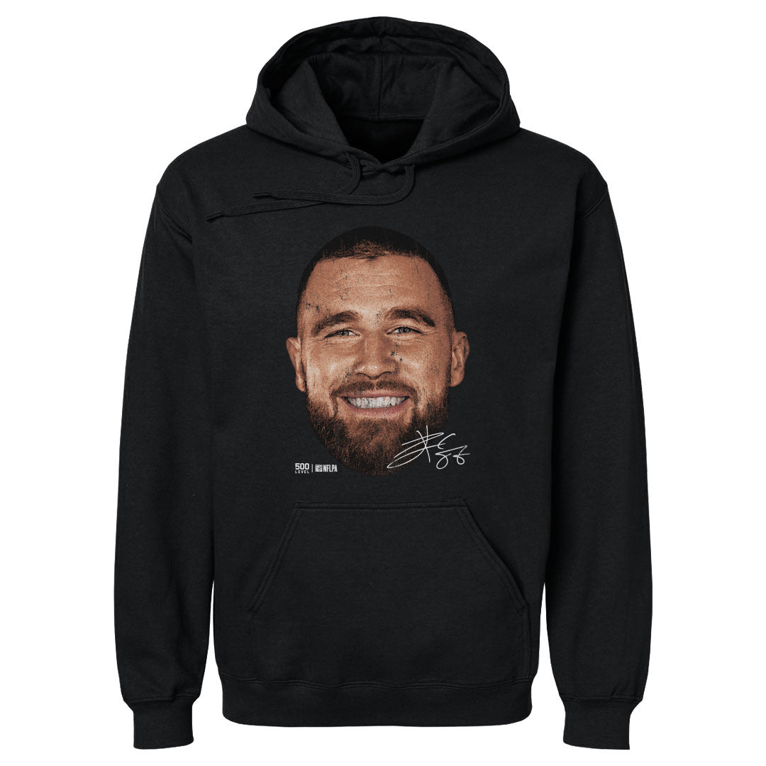 Travis Kelce Kansas City Vintage Head WHT Mens Hoodie 500 product image 1
