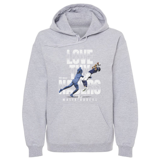Malik Nabers New York G Love Thy WHT Mens Hoodie 500 Level product image 1