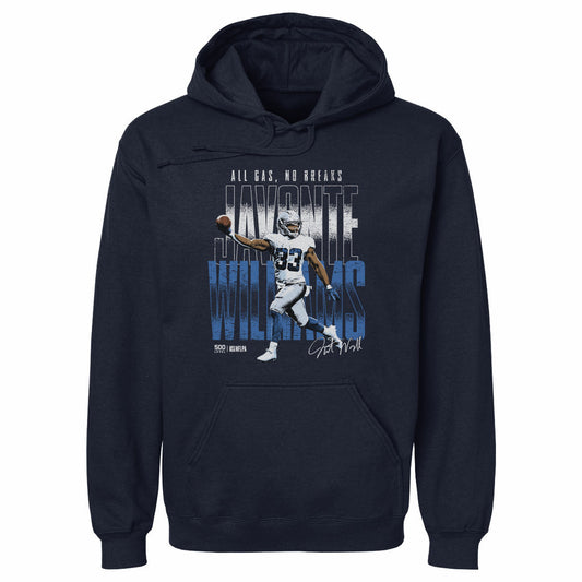 Javonte Williams Dallas All Gas No Breaks WHT Mens Hoodie product image 1