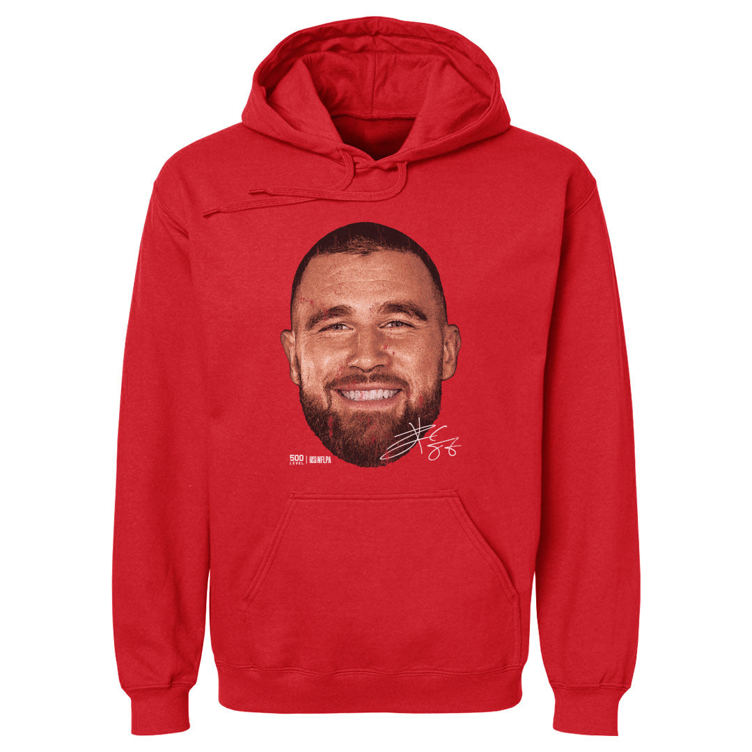 Travis Kelce Kansas City Vintage Head WHT Mens Hoodie 500 product image 2