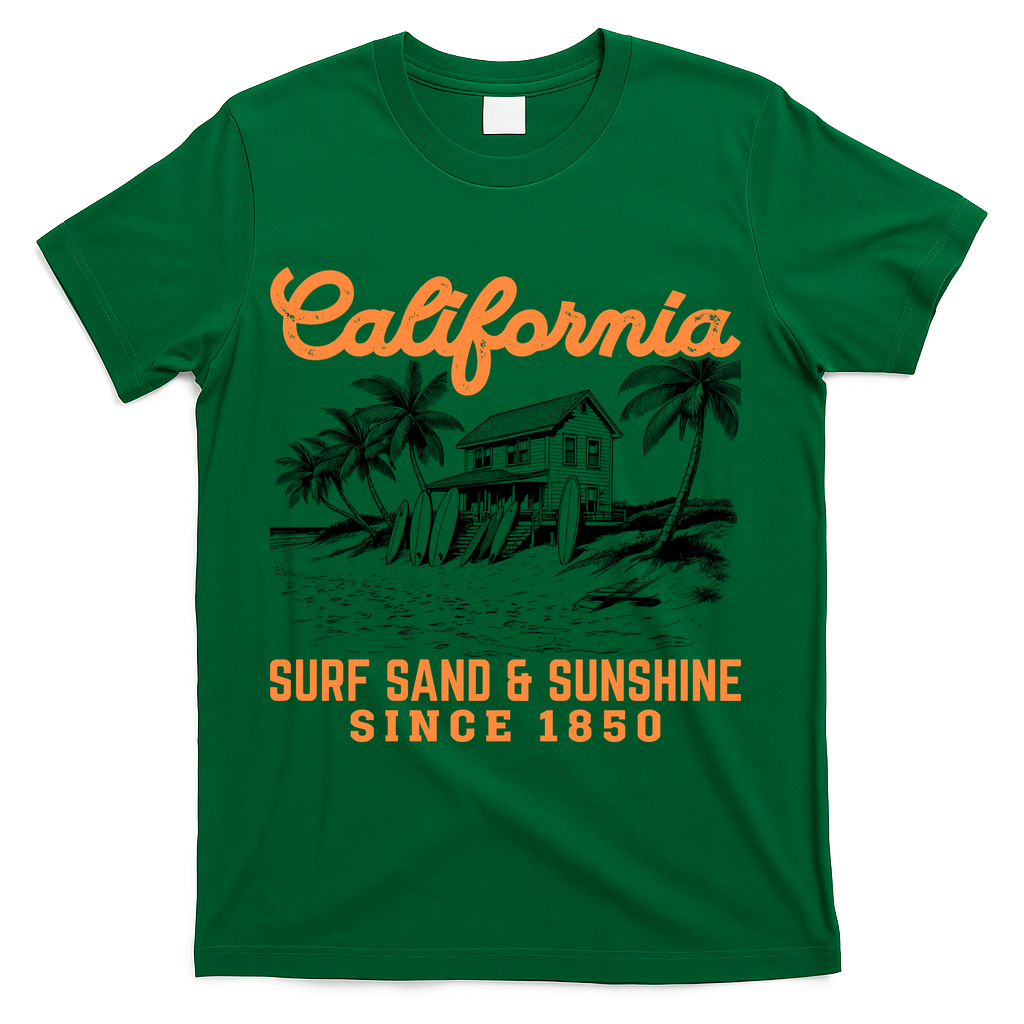 Vintage California Summer Beach Vibes Vacation T-Shirt product image 4
