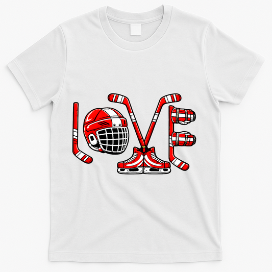 Valentines Day Love Ice Hockey T-Shirt product image 1
