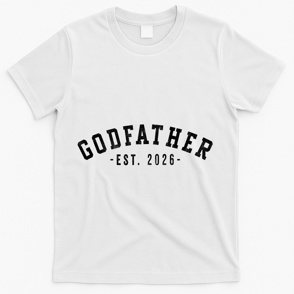 Varsity Style Godfather EST 2026 T-Shirt product image 1