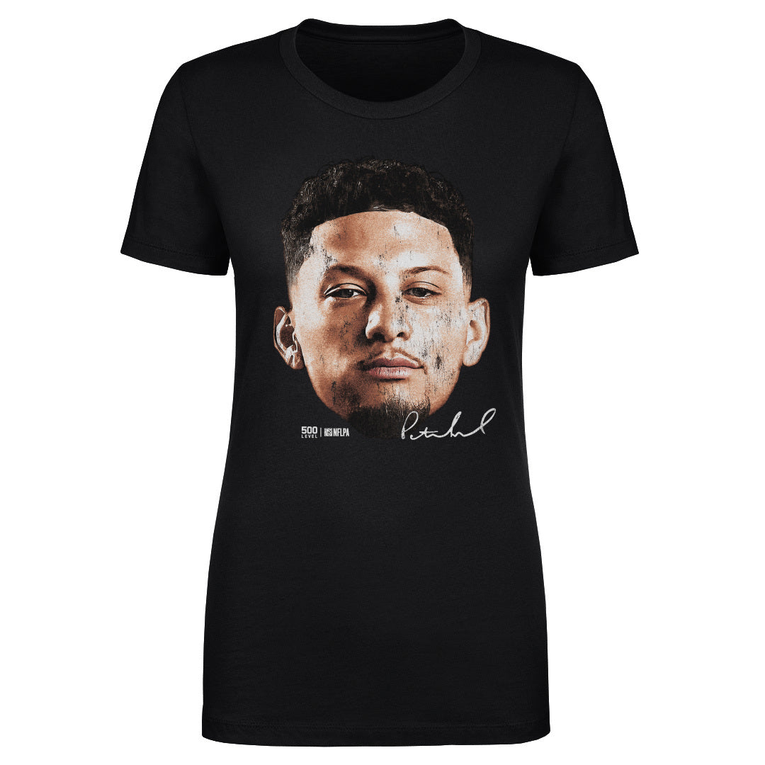 Patrick Mahomes Kansas City Vintage Head WHT Womens T Shirt product image 3