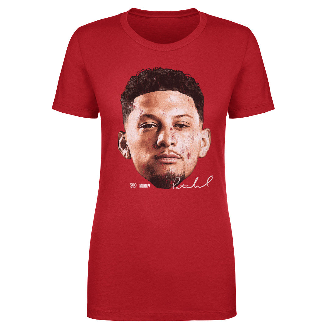 Patrick Mahomes Kansas City Vintage Head WHT Womens T Shirt product image 1