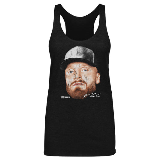 Maxx Crosby Las Vegas Vintage Head WHT Womens Tank Top 500 Level Officially Licensed Fan Gear