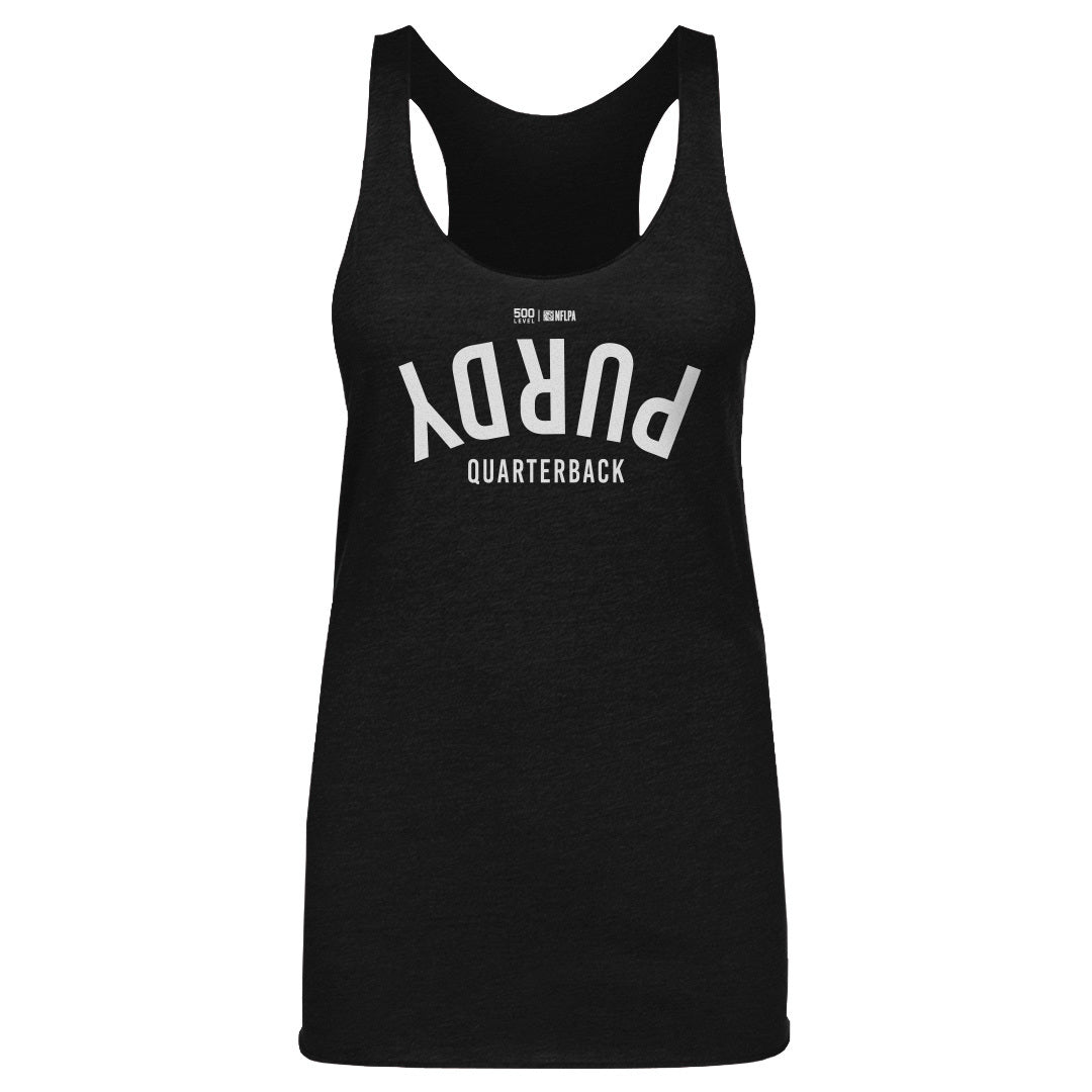 Brock Purdy San Francisco Invert WHT Womens Tank Top 500 Level Officially Licensed Fan Gear