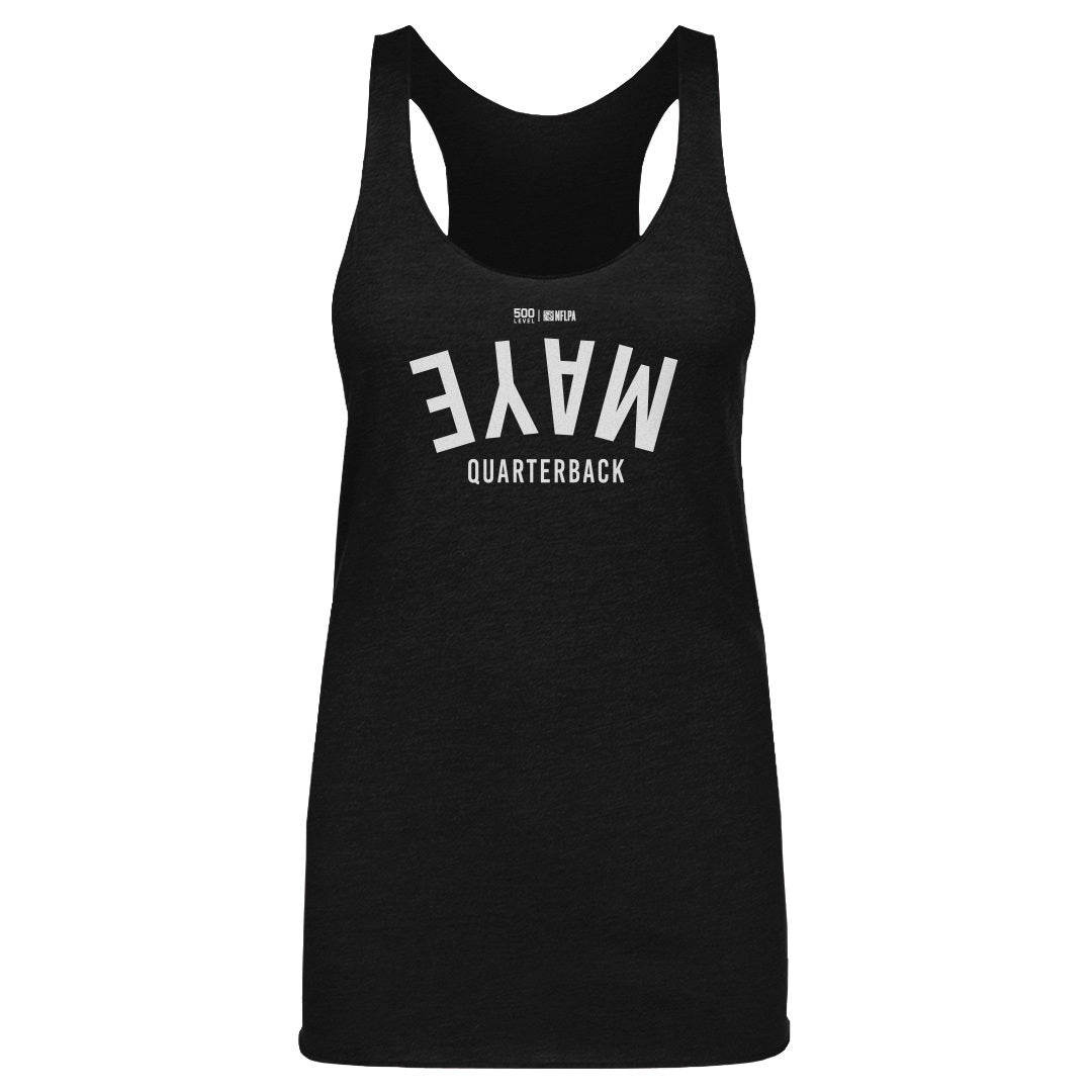 Drake Maye New England Invert WHT Womens Tank Top 500 Level Officially Licensed Fan Gear