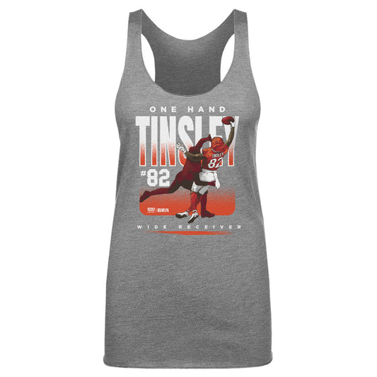 Mitchell Tinsley Cincinnati One Hand Catch WHT Womens Tank Top 500 Level Officially Licensed Fan Gear