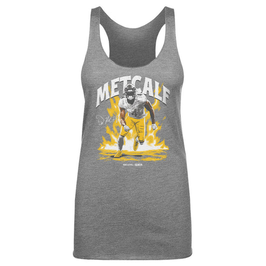DK Metcalf Pittsburgh Aura WHT Womens Tank Top 500 Level Officially Licensed Fan Gear