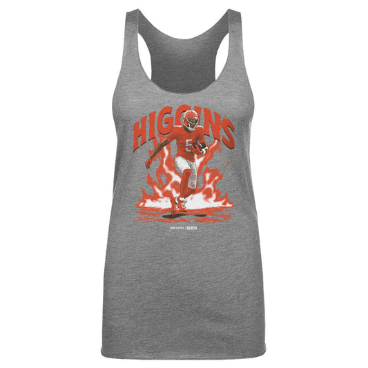 Tee Higgins Cincinnati Aura WHT Womens Tank Top 500 Level product image 1