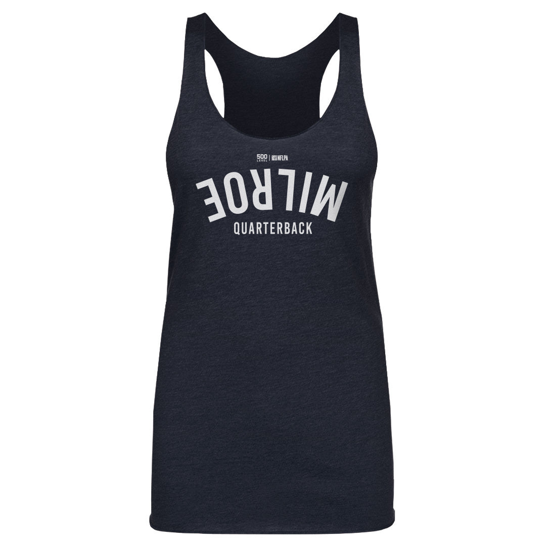 Jalen Milroe Seattle Invert WHT Womens Tank Top 500 Level Officially Licensed Fan Gear