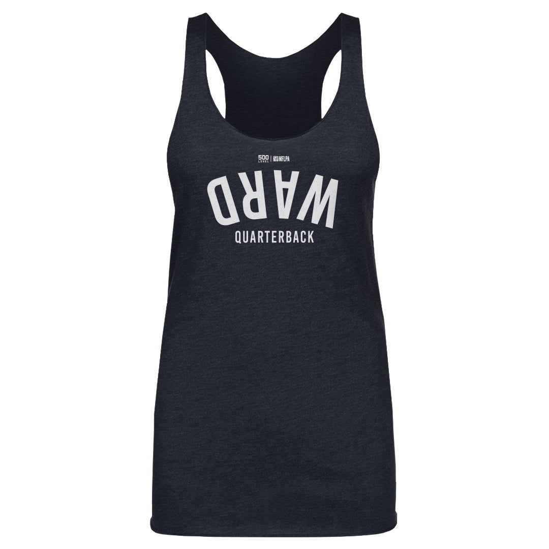 Cam Ward Tennessee Invert WHT Womens Tank Top 500 Level Officially Licensed Fan Gear