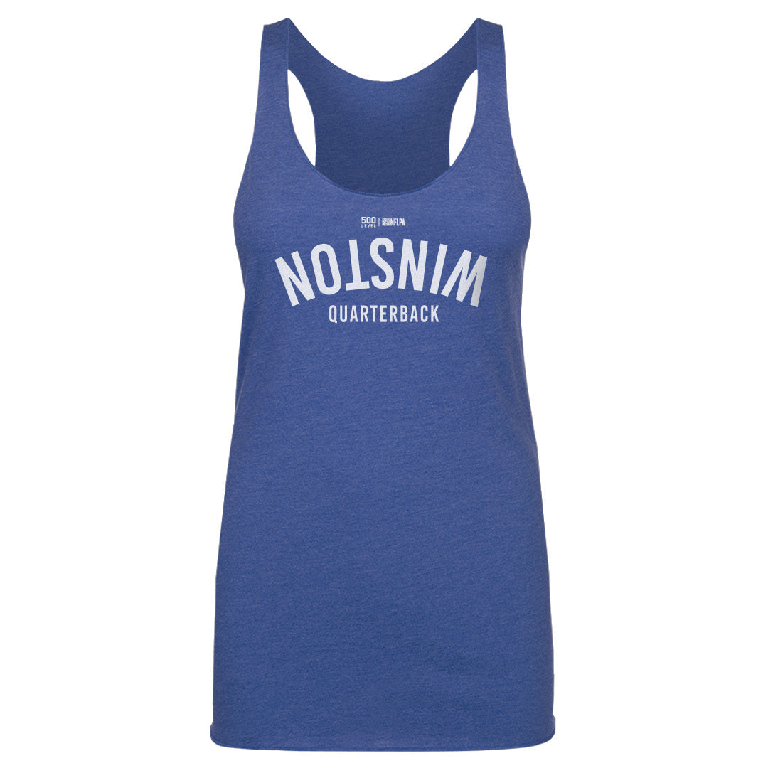 Jameis Winston New York G Invert WHT Womens Tank Top 500 Level Officially Licensed Fan Gear