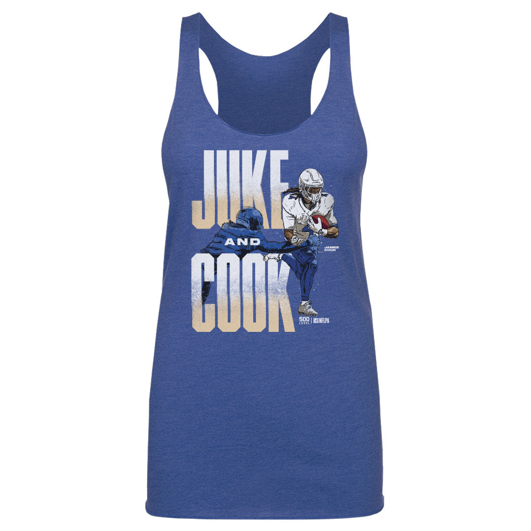 James Cook Buffalo Juke And Cook WHT Womens Tank Top 500 Level Officially Licensed Fan Gear