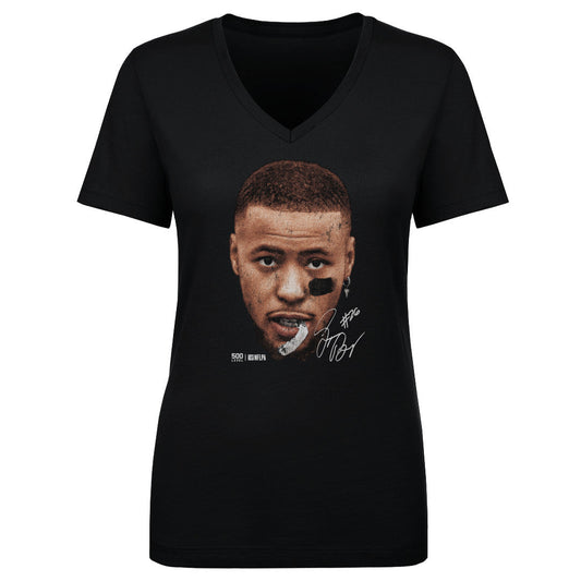 Saquon Barkley Philadelphia Vintage Head WHT Womens V-Neck product image 1