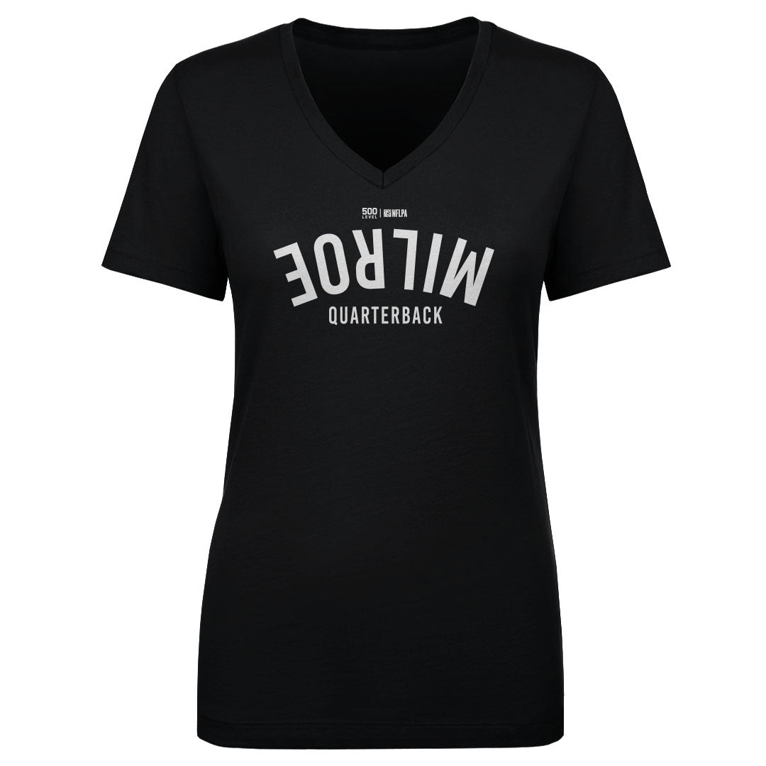 Jalen Milroe Seattle Invert WHT Womens V-Neck T Shirt 500 product image 2