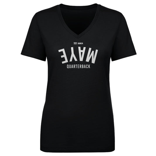 Drake Maye New England Invert WHT Womens V-Neck T Shirt 500 product image 1