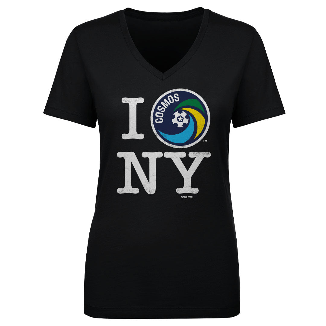 New York Cosmos I Love NY WHT Womens V-Neck T Shirt 500 product image 1
