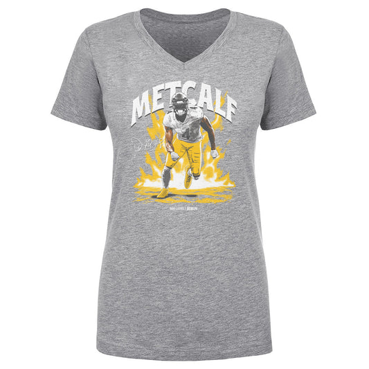 DK Metcalf Pittsburgh Aura WHT Womens V-Neck T Shirt 500 product image 1