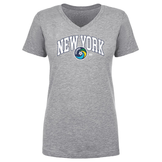 New York Cosmos Arc WHT Womens V-Neck T Shirt 500 Level product image 1