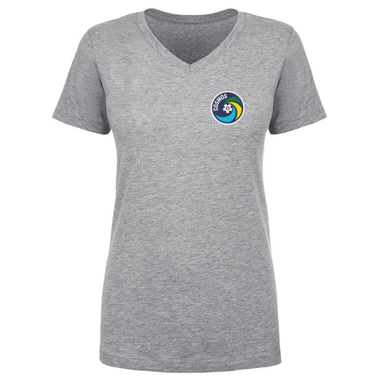 New York Cosmos Pocket WHT Womens V-Neck T Shirt 500 Level product image 1
