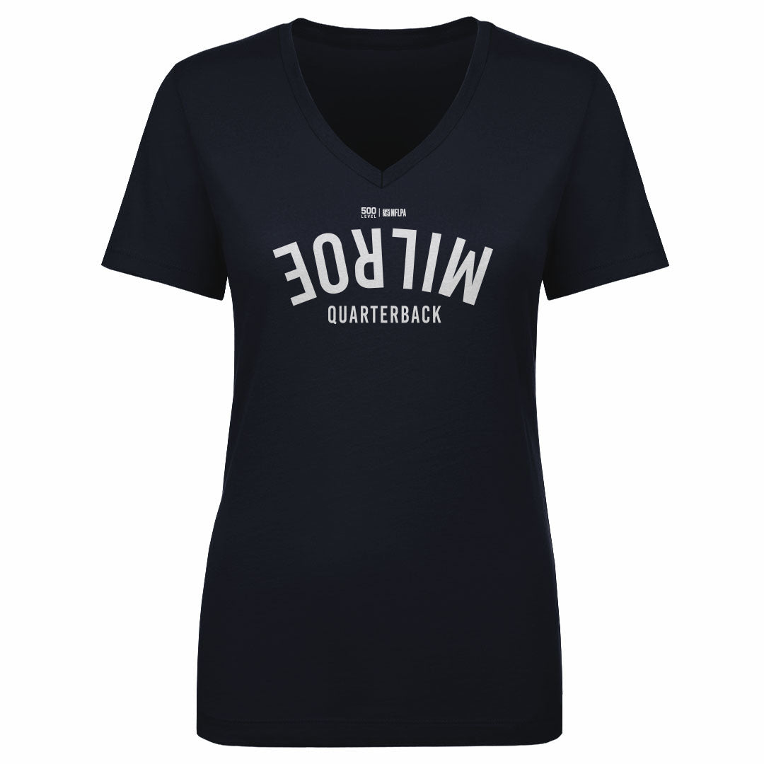 Jalen Milroe Seattle Invert WHT Womens V-Neck T Shirt 500 product image 1